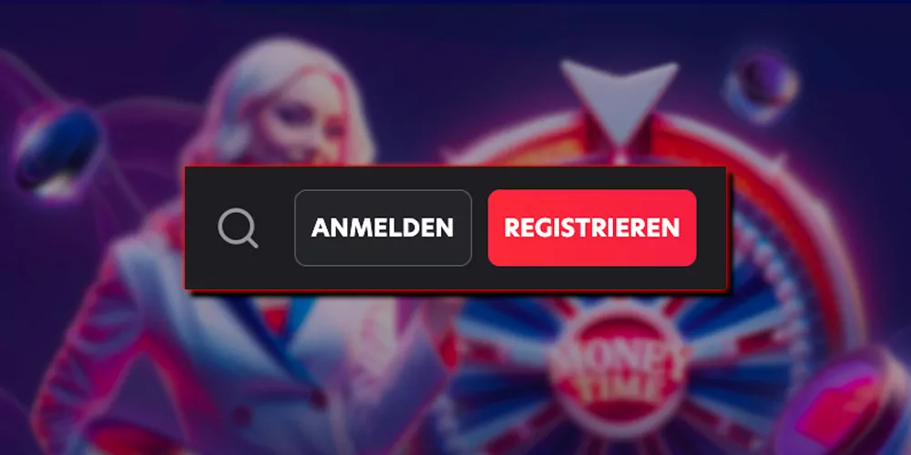 Login- und Registrierungsbutton
