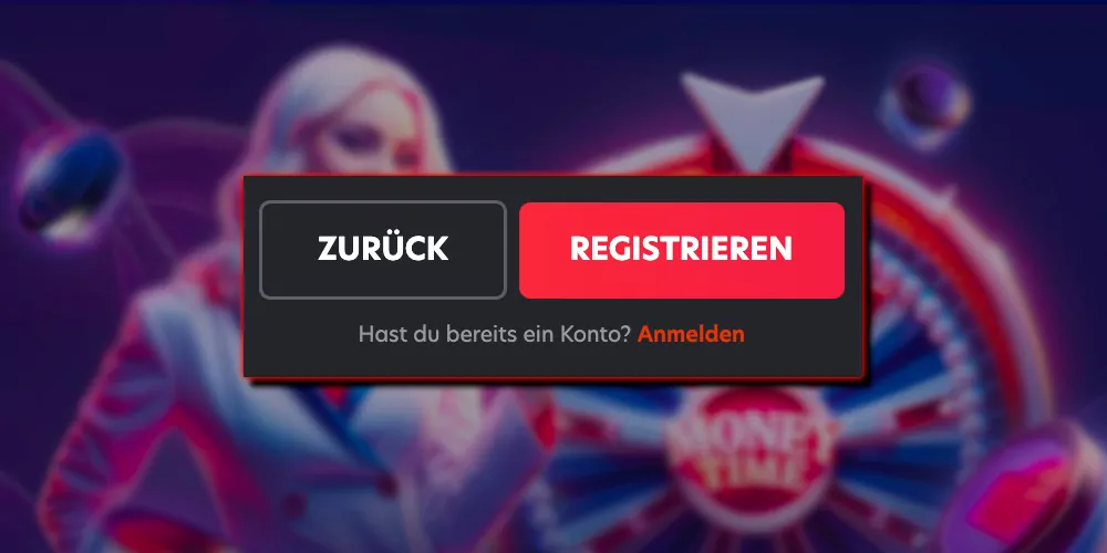 Button zum Abschließen der Registrierung