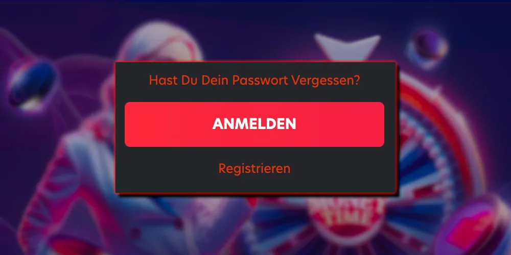 Bestätigen und Anmelden-Button