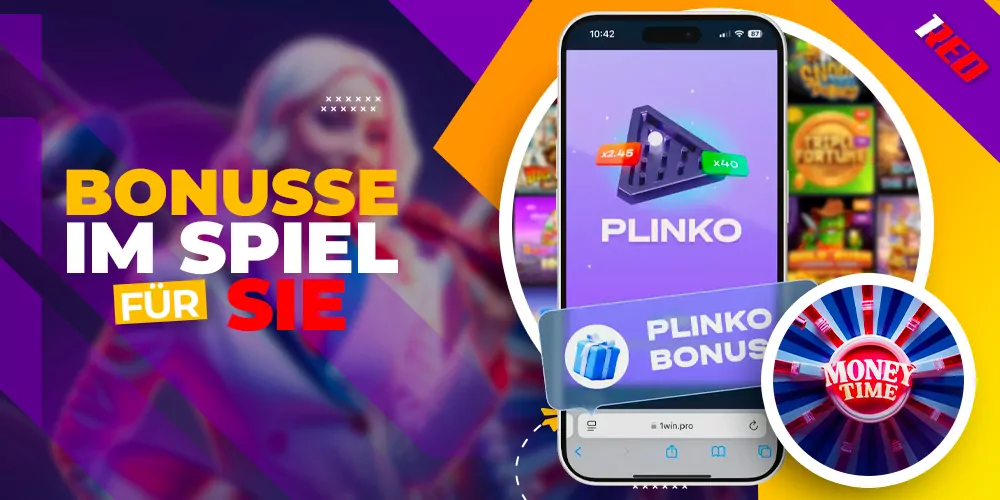 Wie man Boni im Spiel Plinka erhält